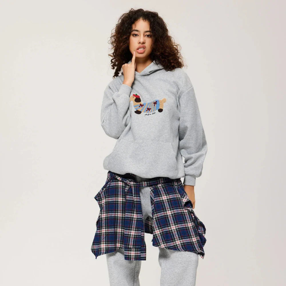 Dexter | Hoodie met Hond Print Unisex