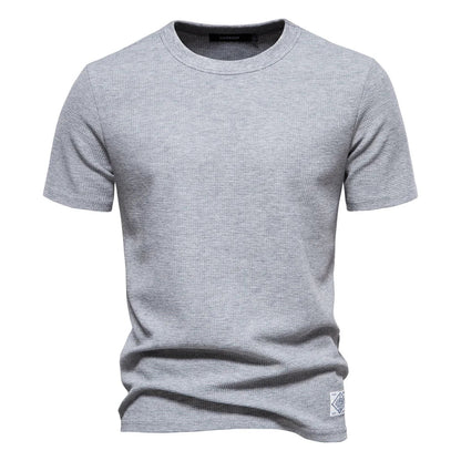 Elian | Gestructureerd T-Shirt met Wafelstructuur Heren