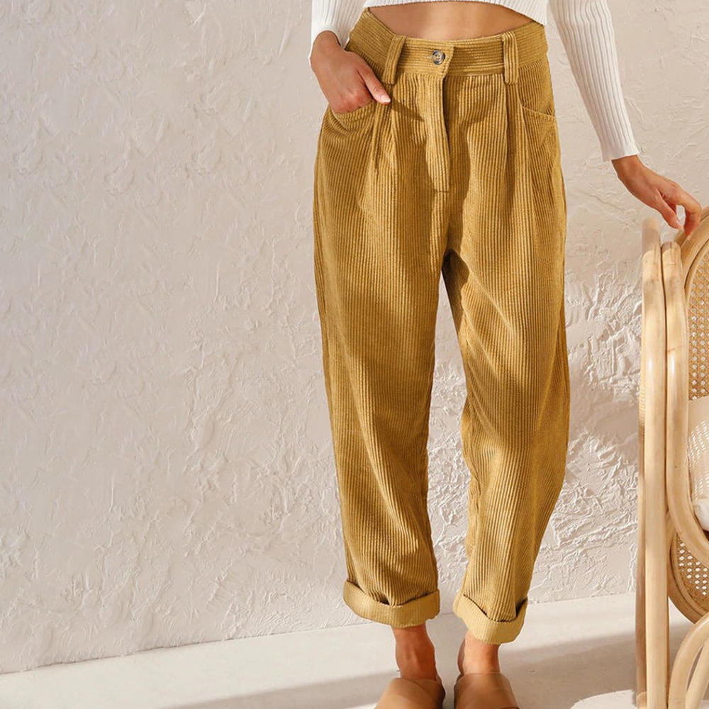 Alenia | Casual Corduroy Broek