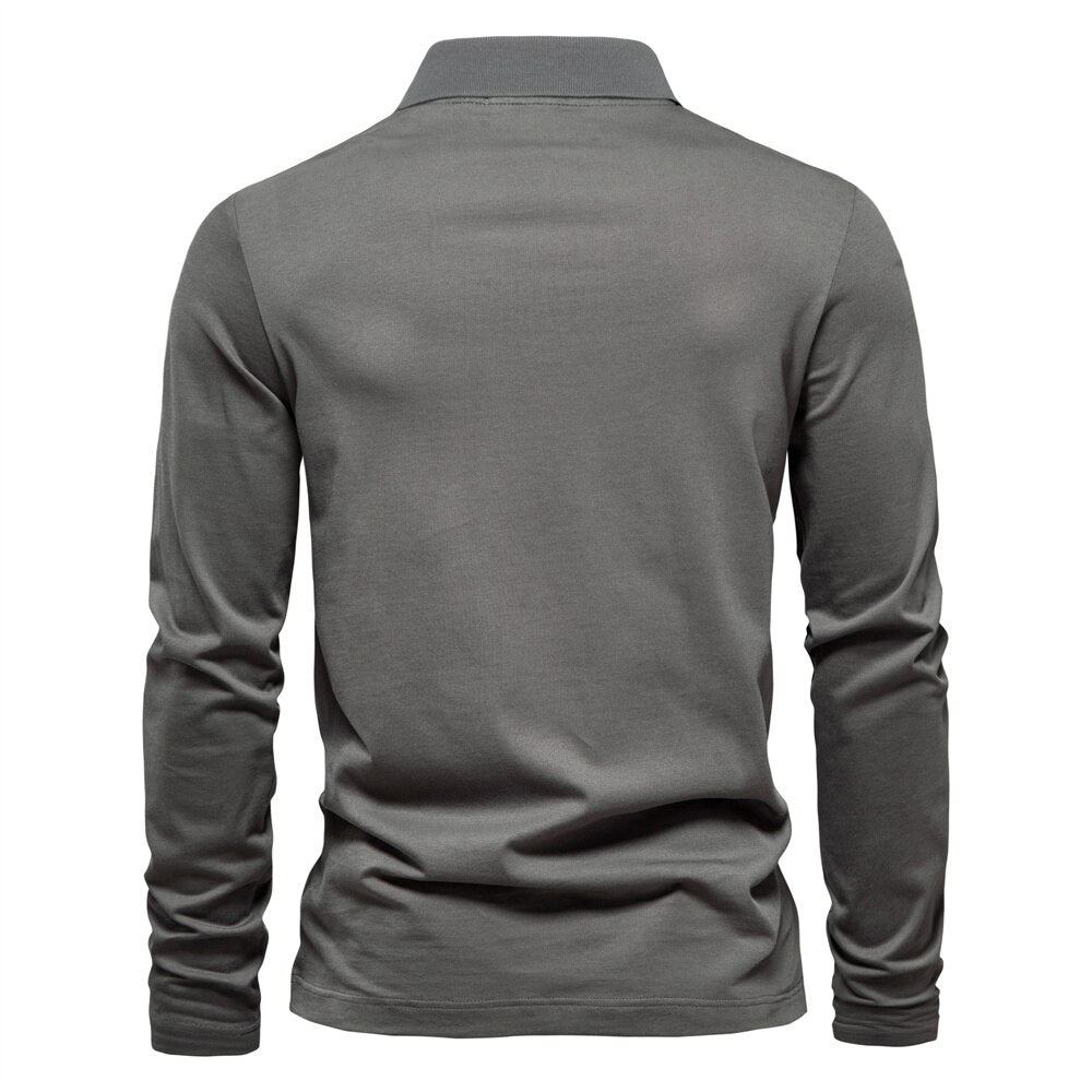 Lennart™ | Lange Mouwen Polo met Half-Zip en Modern Design