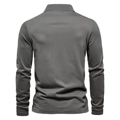 Lennart™ | Lange Mouwen Polo met Half-Zip en Modern Design