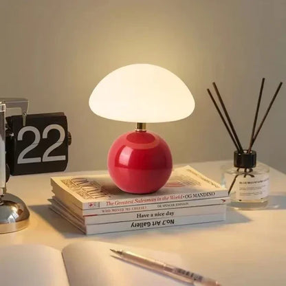 Elowen™ | Scandinavische Paddenstoel Tafellamp | Minimalistisch Design met Instelbare LED Sfeerverlichting