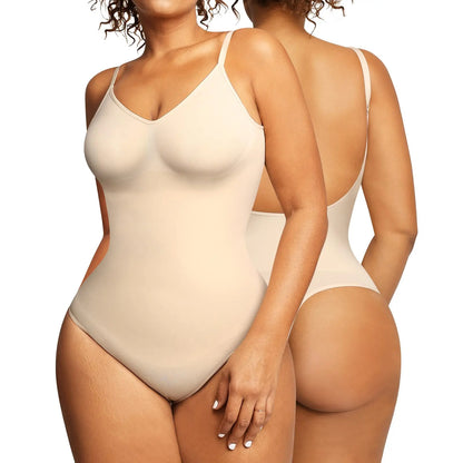 Vita™ | Naadloze Shapewear Top met Lage Rug en Verstelbare Schouderbanden