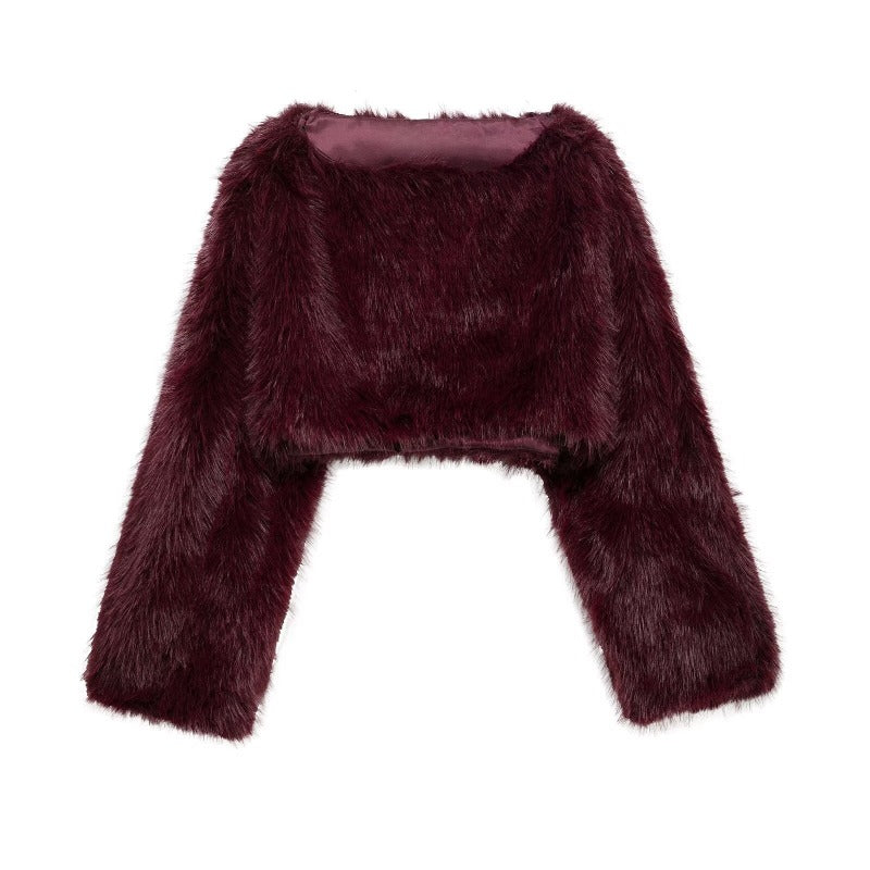 Arden | Cropped Faux Fur Jas