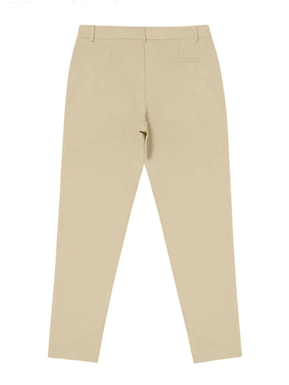 Solero™ | Slim Fit Herenbroek Met Stretch En Persvouw | Casual Chique Pantalon Voor Werk En Vrije Tijd