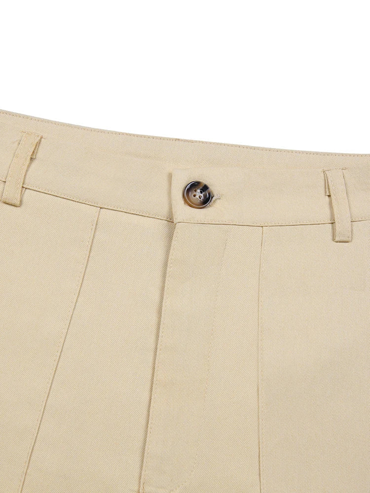 Solero™ | Slim Fit Herenbroek Met Stretch En Persvouw | Casual Chique Pantalon Voor Werk En Vrije Tijd
