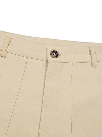 Solero™ | Slim Fit Herenbroek Met Stretch En Persvouw | Casual Chique Pantalon Voor Werk En Vrije Tijd