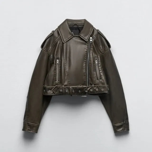 Mirella | Cropped Bikerjack Dames