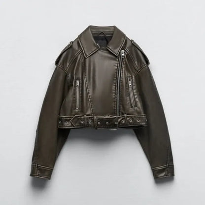 Mirella | Cropped Bikerjack Dames