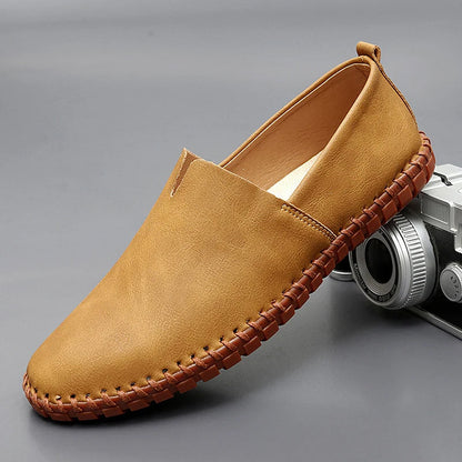 Reno | Instappers Heren | Slip‑On Mocassin | Handgestikte Zool | Minimalistisch & Ademend | Casual Comfort