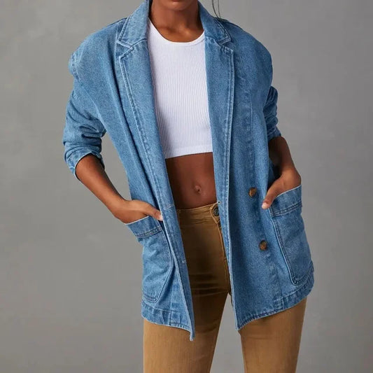 Marcelline | Oversized Denim Blazer