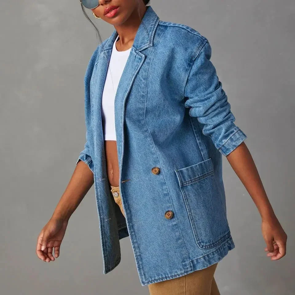 Marcelline | Oversized Denim Blazer