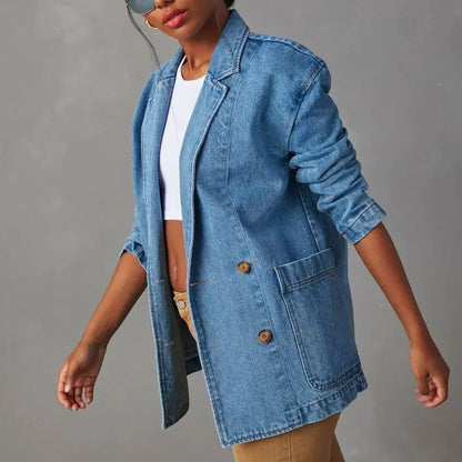 Marcelline | Oversized Denim Blazer