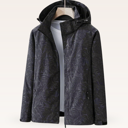 Tayla | Waterdichte Outdoorjas met Bladprint Dames