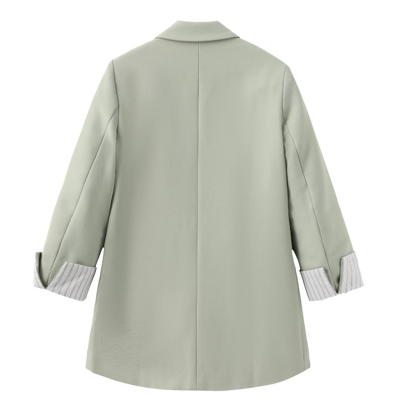 Paris™ | Luxe Dubbelsluitende Oversized Olijfgroene Blazer voor Dames