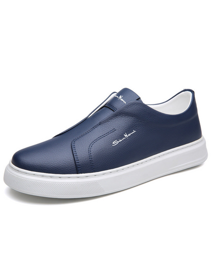 Arlen | Instapsneakers Heren | Slip‑On Sneakers | Kunstleer & Elastische Zijkant | Comfortabel & Gripvast