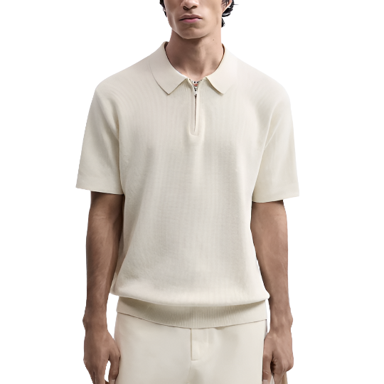 Rome™ | Zip-Up Polo met Mesh Details en Moderne Flair