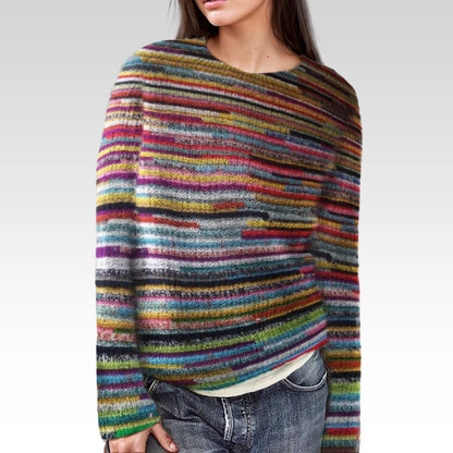 Elowen | Kleurrijke Gebreide Trui