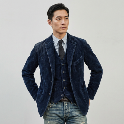 Victor | Vintage Corduroy Blazer with Vest