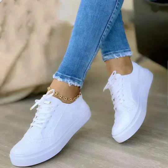 Sorella | Dames Lage Sneakers Suède Look