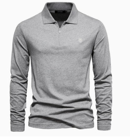 Lennart™ | Lange Mouwen Polo met Half-Zip en Modern Design