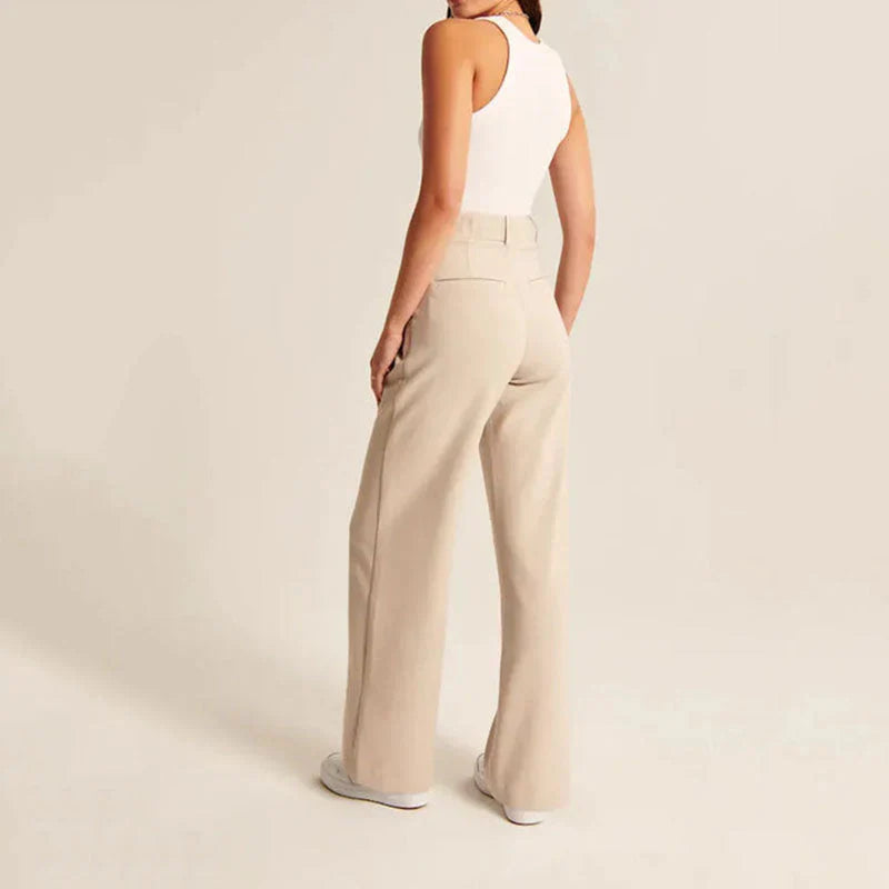 Jenna™ | Elegante Wijde Pantalon Dames met Flatterende Pasvorm en Tijdloos Ontwerp