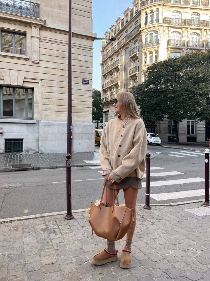 Alessandra | Luxe Leren Shopper Tas Dames Cognac