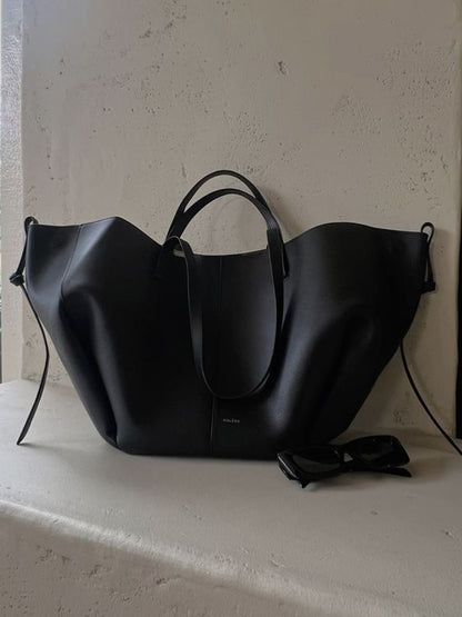 Alessandra | Luxe Leren Shopper Tas Dames Cognac