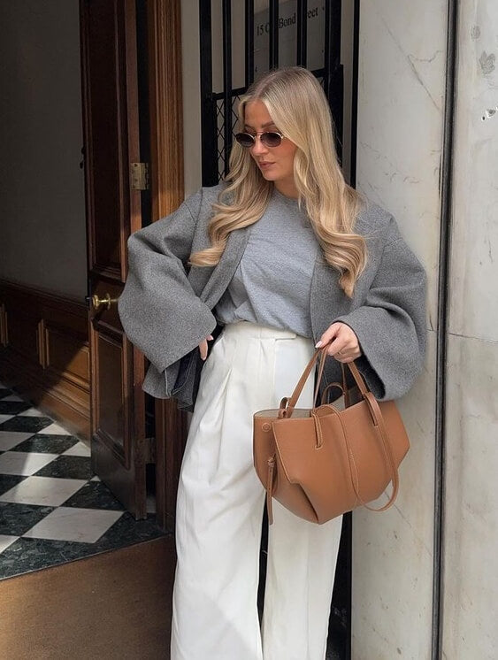 Alessandra | Luxe Leren Shopper Tas Dames Cognac