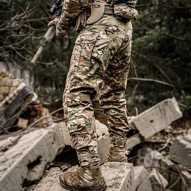 Kaelan | Tactische Camouflage Combat Broek met Kniebescherming