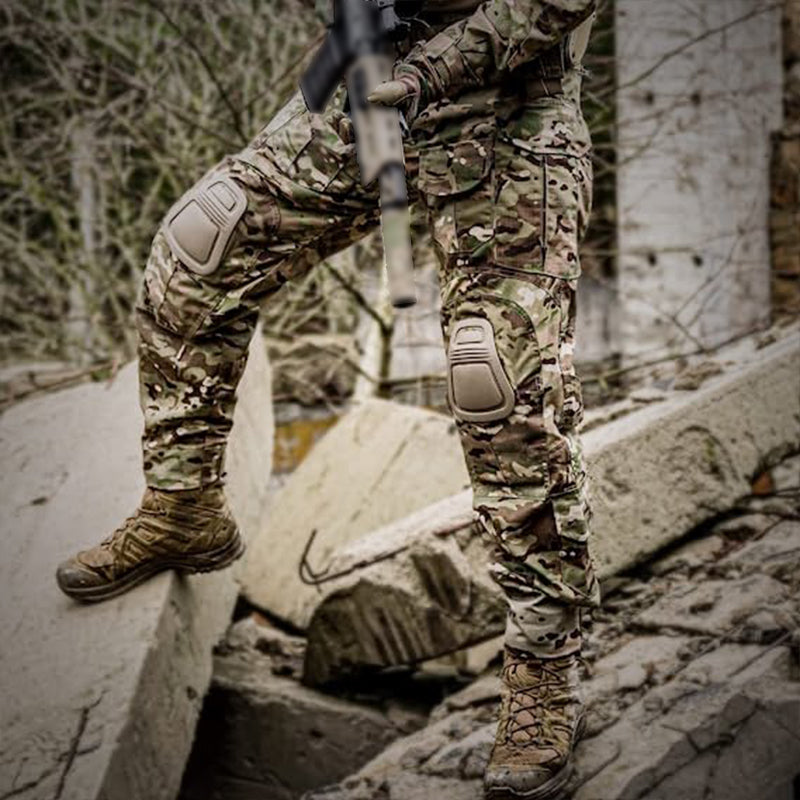 Kaelan | Tactische Camouflage Combat Broek met Kniebescherming