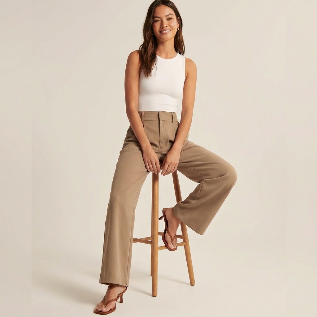 Elinor | Pantalon Wijde Pijpen