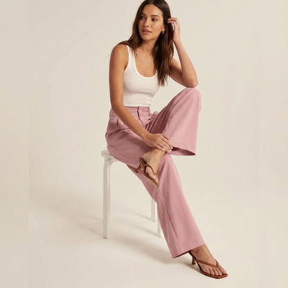 Elinor | Pantalon Wijde Pijpen