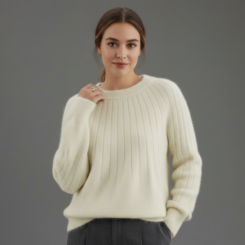 Elara | Ribgebreide Trui