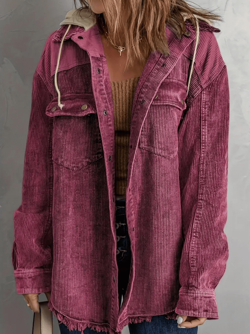 Solenne | Corduroy Overshirt Colorblock