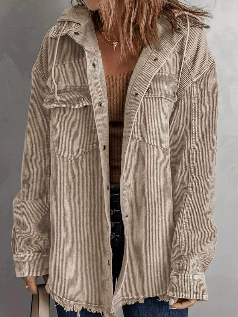 Solenne | Corduroy Overshirt Colorblock