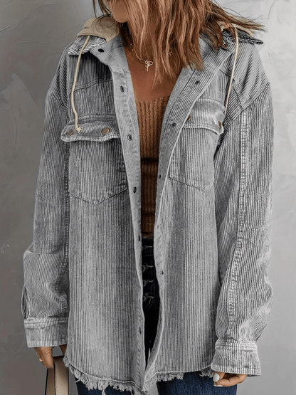 Solenne | Corduroy Overshirt Colorblock