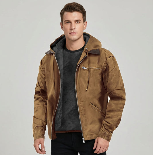 Mason | Lichte Suède Vintage Jas Heren