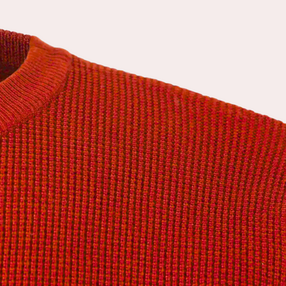 Adrien | Rode Slim-Fit Heren Trui