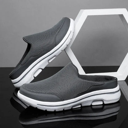 Flexor™ | Heren Slip-On Sneakers met Open Hiel | Ademend Mesh Instapmodel voor Zomer en Wandelen