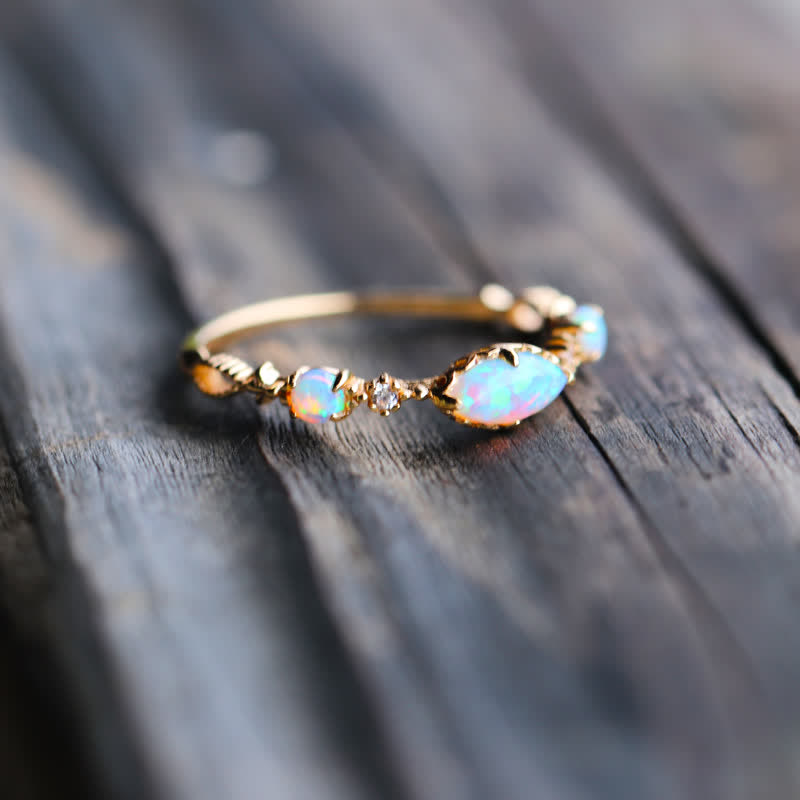 Ophelia | Gouden Opaal Ring Dames