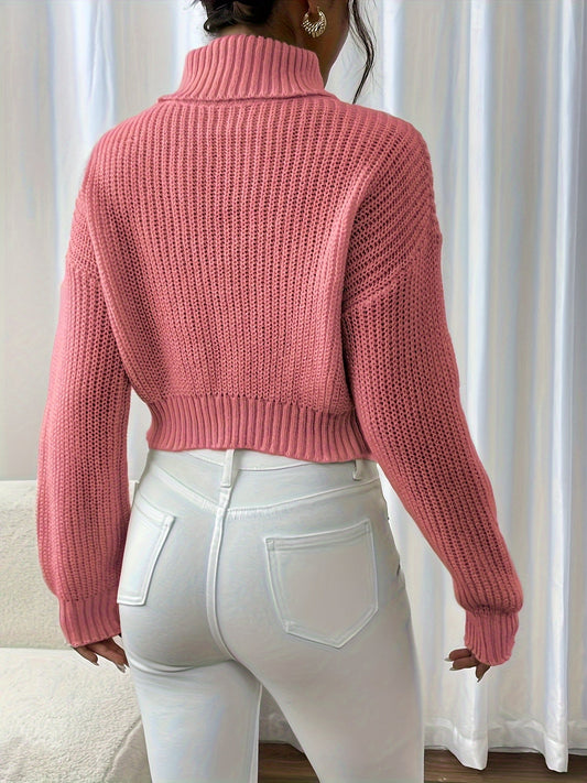 Evelise | Gebreide Cropped Coltrui