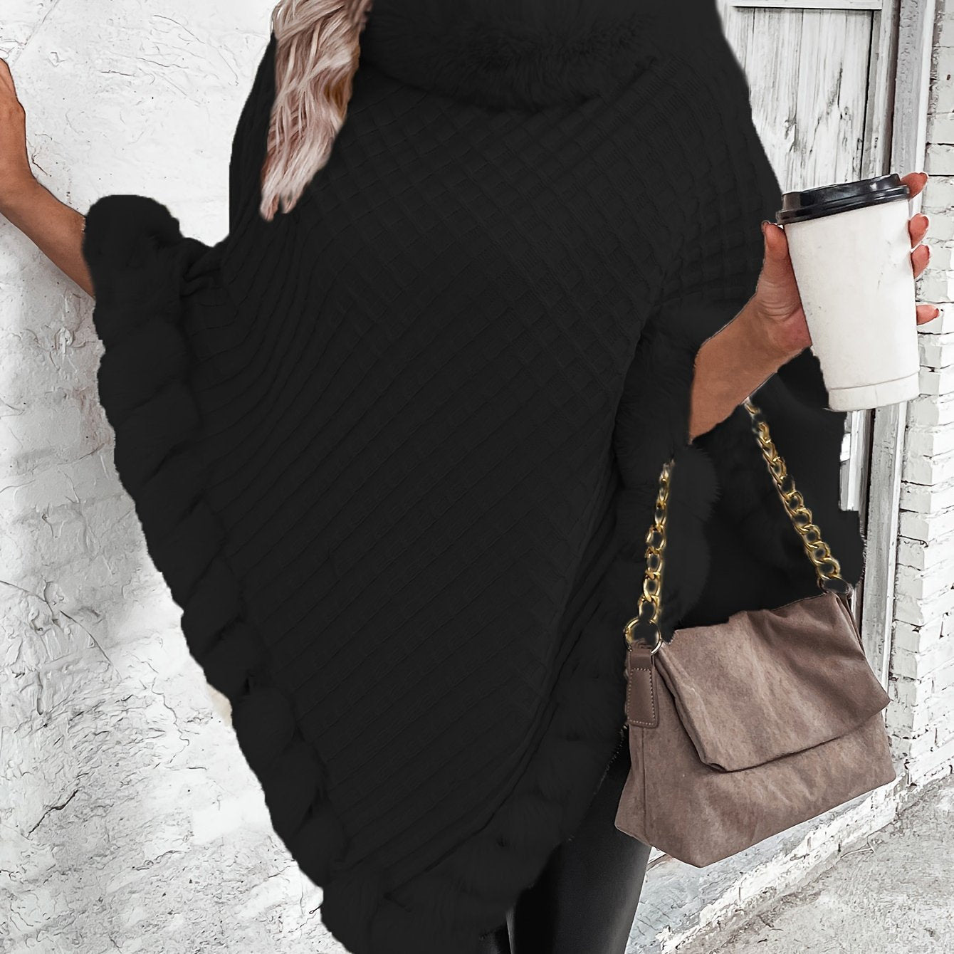 Elodia | Poncho Faux Fur