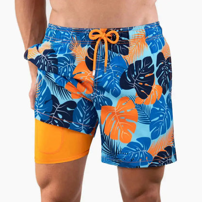 Thiago™ | Heren Zwembroek met Binnenlegging | Anti-Schuur Zwemshort met Strakke Voering en Sneldrogend Materiaal