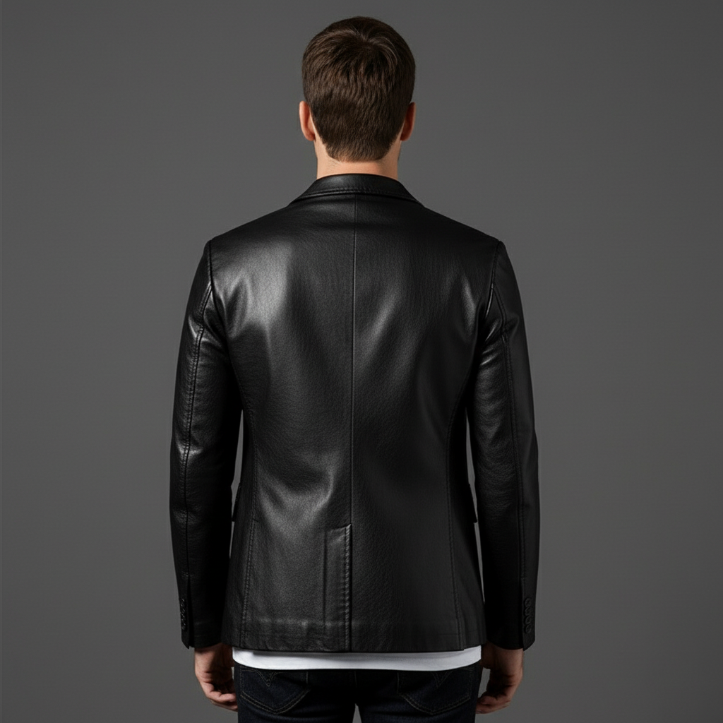 Julian | Trendy Leren Colbertjas