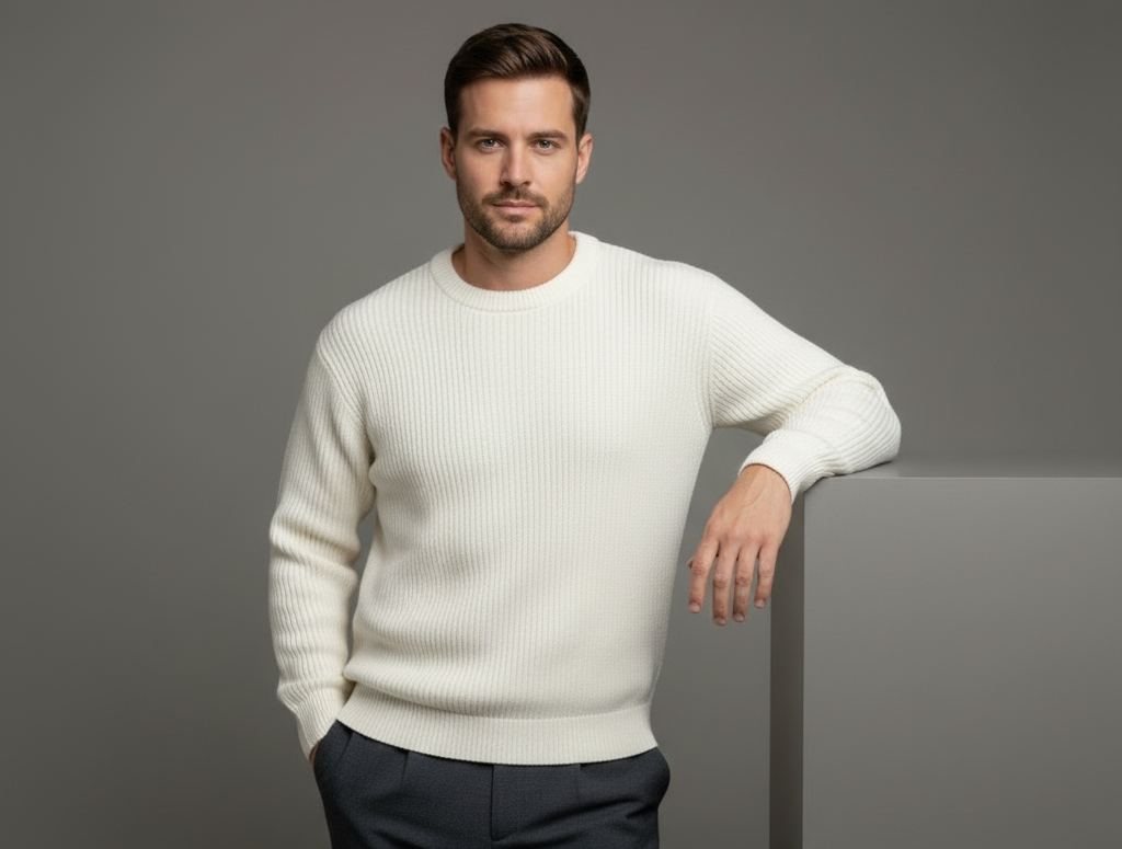 Bastien | Ribbel Gebreide Trui