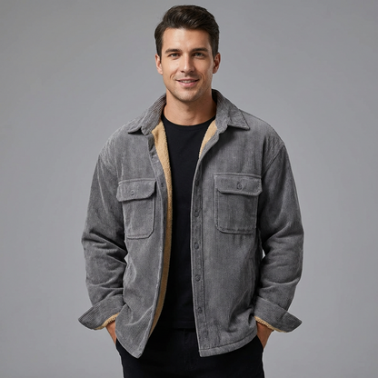 Levano | Gevoerd Corduroy Overshirt