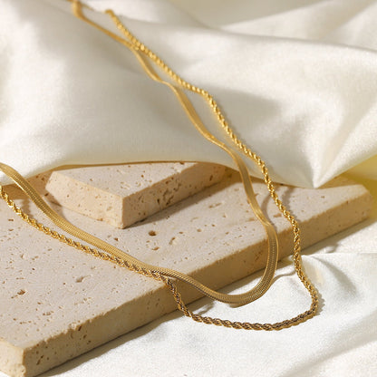 Alina | Gelaagde Gouden Ketting