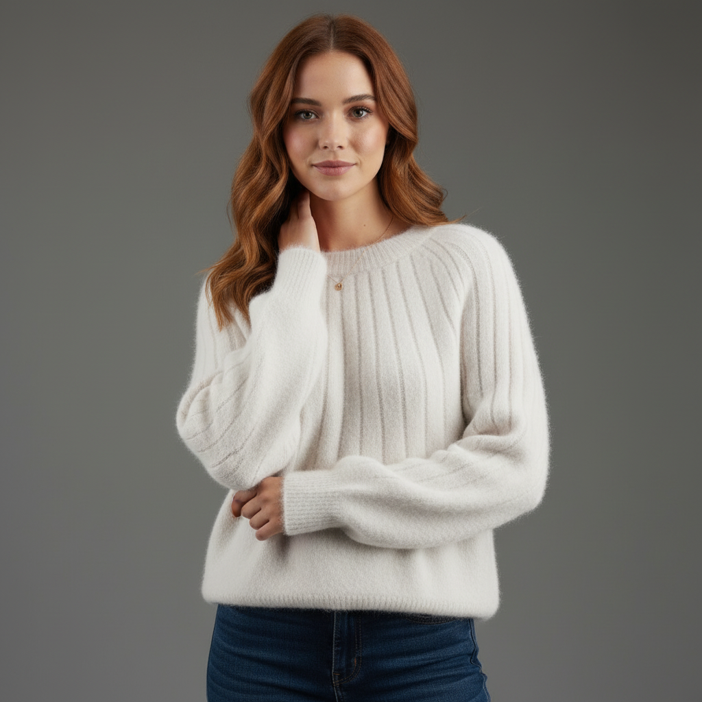 Elara | Ribgebreide Trui