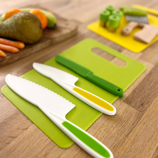 LittleCook™ | Kindersnijset voor Peuters en Kleuters | Veilig, Kindvriendelijk Keukenmes & Snijplank voor Educatief Koken